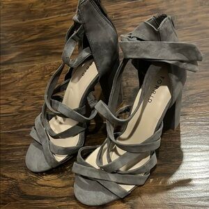 Torrid Women's Grey Strappy Heels